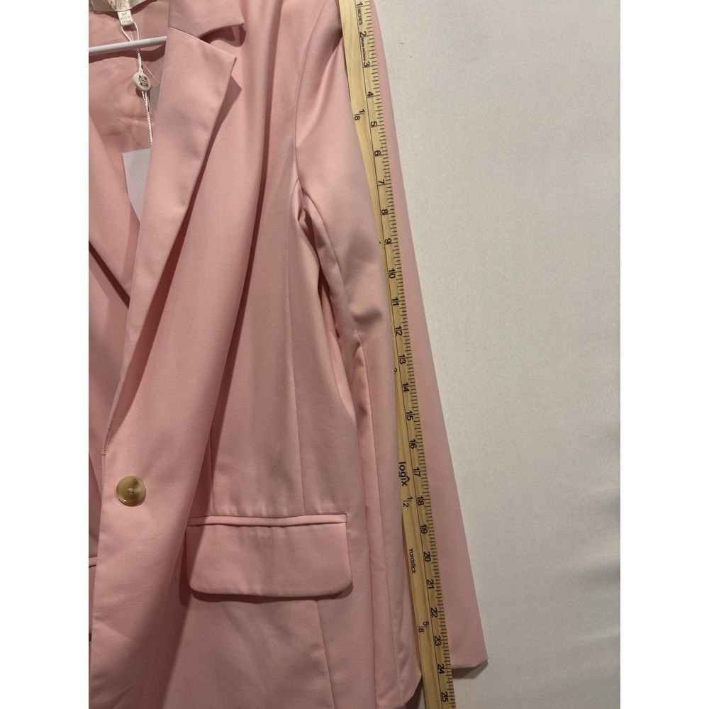 WAYF Women's Pink Blazer Jacket Medium M NWT Nordstrom One Button - Picture 11 of 13